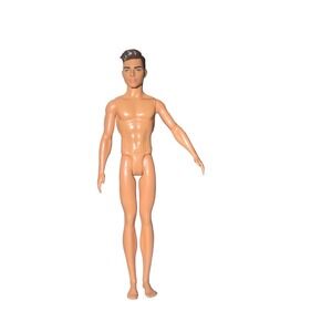 Ken Doll Nude Body Mattel 2016 Brown Hair Blue Eyes OOAK Custom